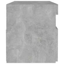 Table de chevet avec lumières  béton gris 60x35x40 cm