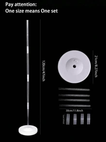 1/2pcs 120cm Balloon Column Kit, Balloon Tower Assembly Kit For Birthday, Graduation Ceremony, Wine Party, Bachelor Party, Bridal Shower, Wedding, Engagement Party, Anniversary, Gender Reveal, New Year Decora