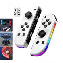 Game Controller For Switch Mobile Phone/Android/IOS Game Handle, Dual Hall Rocker Six-Axis Somatosensory Wireless Controller, For Mobile Game Controller Joystick Retractable Game Handle, Halloween Christmas Gift - 白色 - 查看 2