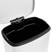 13.2 Gallon And 3.2 Gallon Trash Can Combo Rectangular Shape Step Can Combo - Matte White - 霧面白如圖 - 查看 9
