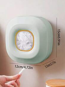 1 件/壁挂式保鲜膜分配器无需钻孔一次性食品保鲜膜收纳盒防尘盒家居装饰圣诞礼物家居礼品房间装饰