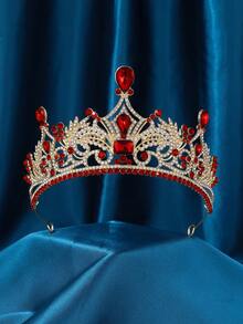 Vương miện và vương miện cho phụ nữ, Vương miện cưới pha lê cho phụ nữ Vương miện nữ hoàng băng đô Vương miện công chúa kim loại cho cô dâu sinh nhật dạ hội - Nhiều màu - Xem 4