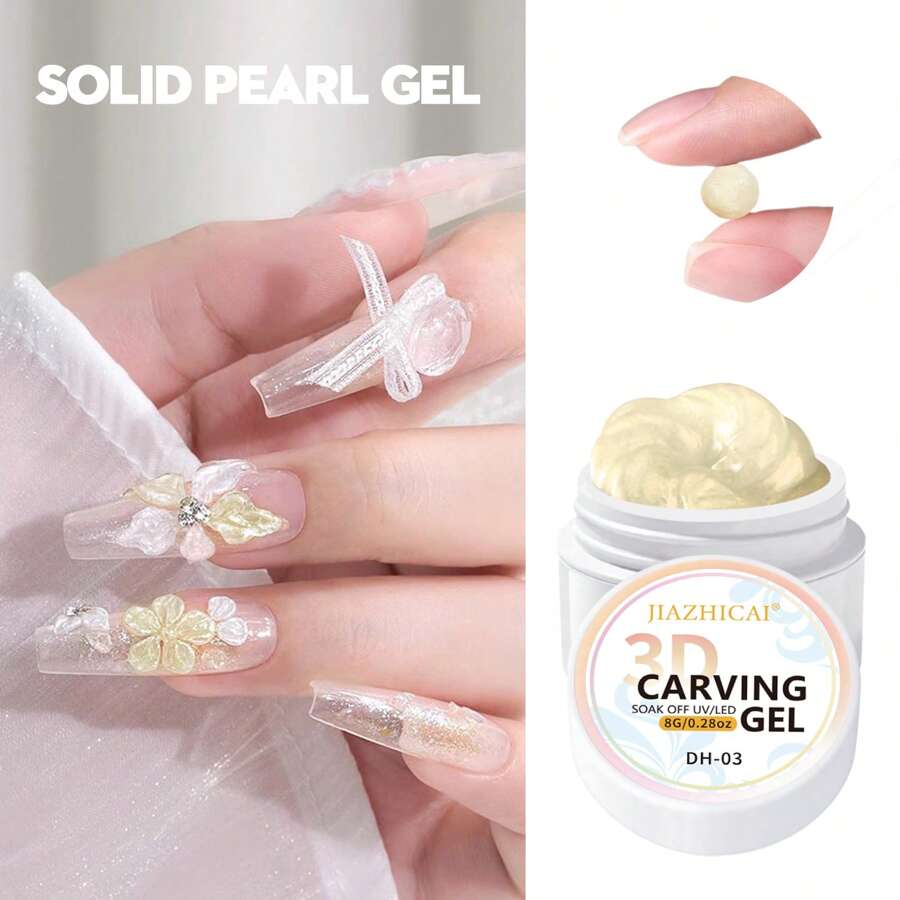 8g/25g 3D 雕刻凝胶用于美甲 - 雕刻和雕刻造型胶，无味，无铅，非常适合 DIY 设计和装饰 - 彩色 - 查看 1
