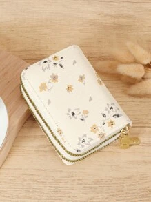 Ví đựng tiền xu đa năng họa tiết hoa, Giá đựng thẻ, Hộp đựng thẻ nhiều ngăn để lưu trữ thẻ tín dụng, Nhẹ, Tối giản, Thời trang, Hiện đại, Kinh doanh, Kỷ niệm, Giáng sinh, Ngày lễ tình nhân, Làm quà tặng sinh nhật, Làm quà tặng, Dành cho người yêu, Dành cho phụ nữ, Dành cho bé gái, Dành cho quý cô, Dành cho nữ, Túi đựng đồ dùng học tập cho ký túc xá trường học & Quay lại trường học - Màu be - Xem 5