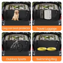 Full Coverage Anti-Slip Waterproof Car Boot Liner Pet Seat Cover Dog Trunk Mat