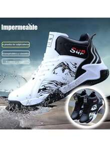 Zapatillas De Baloncesto Deportivas Altas Y Cómodas Para Hom - Blanco - Ver 7