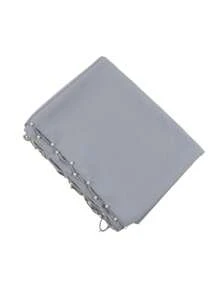 1 pièce Foulard hijab en mousseline de soie pour femmes avec décoration de chaîne en dentelle perlée pour mariage, festival, fête