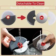 1pc Stainless Steel Pizza Cutter With Protective Cover - Green - View 7