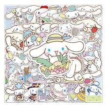 50PCS Cute Cinnamoroll Anime Cartoon Sanrio Stickers Fun Decals Gifts DIY Diary Suitcase Scrapbook Phone Laptop Kawaii Cute Sticker Gift - Multicolor - View 3