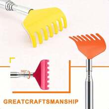 1pc Retractable Metal Back Scratcher - Instant Itch Relief, Suitable For Home, Office, Travel, Convenient, Adjustable Itch Relief Tool - Multicolor - View 11