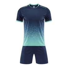 2pcs Personalized Tween Boys Soccer Jersey- Customized Name,Number And Picture Print Short Sleeve T-Shirt+Shorts Sports Set Spring/Summer