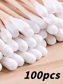 1000/200/100 Pcs Double-Tipped Cotton Swabs - Fragrance-Free, Low Allergen, Suitable For Ear And Makeup Cleaning, Personal Care And Household, Multipurpose Cotton Swabs