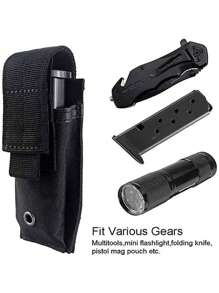M5 Molle Flashlight Pouch, EDC Tactical Gear, Hands-Free, Lightweight, Outdoor Adventure, Small Utility Pouch, Waist Pack, Tactical Style, Outdoor Exploration, Rugged And Reliable