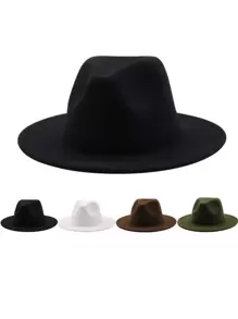 1 pièce Bonnet tricoté épais unicolore, unisexe, convient pour le port quotidien et les fêtes. Excellent choix de cadeau, élégant pour Halloween