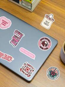 SCXXBSW 50pcs Romantic Reading Cartoon Graffiti Stickers Decorative Water Cups Notebook Luggage Waterproof Stickers - Multicolor - View 7