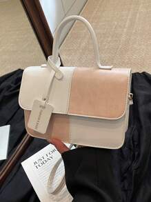 Túi xách ca rô đơn giản thời trang mới, Túi đeo vai nữ dùng hàng ngày, đi làm, thường ngày, đi làm, quà tặng lễ hội - Hồng - Xem 2