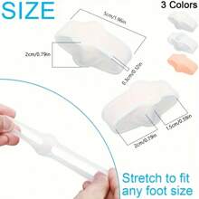 4pcs Silicone Toe Separator - Non-Slip, Latex-Free Toe Separators For Foot Alignment, Soft & Comfortable Toe Spreaders, Suitable For Day & Night Use, Toe Separators For Casual Wear