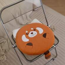 15.75*15.75*1.5in New Red Panda Koala Seal Memory Foam Cushion Pillow, Protects The Buttocks, Warms Up When Sitting, Office Cushion, Futon Mat, Comfortable Fabric, Soft And Skin-Friendly, Not Tired After Sitting For A Long Time, Full Filling, Living Room And Bedroom Sofa Decoration
