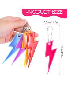1/5/10/15/20/30PCS PVC Reflective Star Keychains, Reflective Pentagon Star Pendant, Night Reflector Tags Keychain Glowing Clips, Backpack Decor Reflective Strips, Men Night Double-Sided Safety Reflective Pendant Key Ring Backpack Accessories, New Years Valentine's Day Holiday Gifts(Random Color)