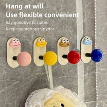 Dopamine Bathroom Hook, Plastic Wall Mounted Towel Rack, Non Perforated Strong Load-Bearing Adhesive Hook, Household Wall Mounted Bathroom Towel Adhesive Hook, Casual Style, Easy To Install, Strong Load-Bearing Adhesive Hook, Used For Household Use.