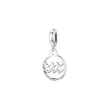 1pc 12 Zodiac Signs Collection Pendants & Charms(Aries/Taurus/Gemini/Cancer/Leo/Virgo/Libra/Scorpio/Sagittarius/Capricorn/Aquarius/Pisces) - Silver - View 4