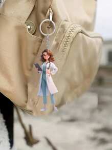 Nurse Doctor Keychain, Nurse Pattern Pendant, Bag Ornament, Acrylic Flat Keychain, Creative Accessory Accessories, Pendant Accessories That Can Be Hung On Backpacks, Phone Cases, Keychains, Car Decoration Pendant, Suitable For Both Boys And Girls, Suitable For Nurses, Doctors, Medical Workers, Gifts, Nurse's Day Gifts, The Best Gift For Medical Staff