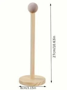 Wooden Hair Accessory Organizer - Multi-Tier Display Rack For Headbands, Hair Clips And Claw Clips, Offers Soft And Neutral Color Options, Multipurpose Stand | Decorative Functional | High-Quality Craftsmanship, Gifts For Hairstylists, Jewelry Tower