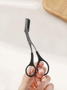 3pcs Set Eyebrow Grooming Kit, Includes Stainless Steel Eyebrow Razor, Eyebrow Scissors And Eyebrow Tweezers, Suitable For Beginner