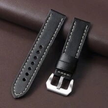 1 条表带 - 20 毫米、22 毫米、24 毫米 荔枝纹和光滑纹理 - 多种颜色可选