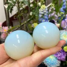 5cm/Synthetic Agate Ball, Quartz Crystal Ball, Crystal Sphere, Crystal Divination Ball, Home Decor, Gift For Boyfriend/Girlfriend/Kids, Crystal Healing, 1PC; Handmade With 1-3mm Size Tolerance, Randomly Shipped. If You Mind These, Please Do Not Purchase. - White - View 6