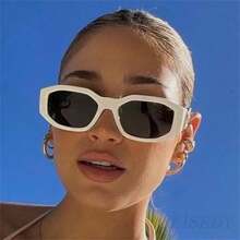 1pc Retro Rectangle Fashion Sunglasses Women Men ,Y2K Sunglasses, 90s Small Narrow Square Sunglasses,Summer Beach Glasses CK2322 - 003 - Xem 2