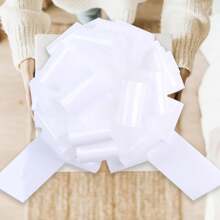 30 Bow Ribbons, Large Car Bows, Car Birthdays, Gift Decoration Ribbons, Wedding Decorations, And Floral Decorations - White - View 3