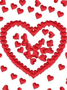 About 100Pcs Red Heart Shape Confetti For Wedding Valentines Decoration Party Supplies,DIY Heart Petals Wedding Decorations Satin Heart Shaped Fabric Artificial Flower Petals Birthday Table Party Supplies Confetti