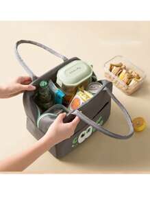 Customizable Large-Capacity, Extra-Thick, Portable Lunch Box Bag For Office Workers