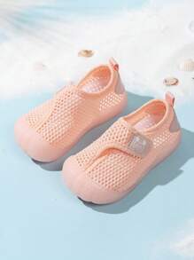 Nuevos zapatos blandos y transpirables para bebés y niños pequeños con suela antideslizante - Rosa - Ver 3