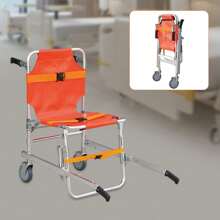 Manual Stair Chair Emergency Evacuation Lifting Climbing Wheel Chair 2 Wheel - Orange - View 2