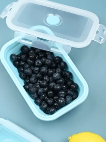 4pcs Silicone Food Preservation Box, Retractable And Foldable Silicone Food Box, Portable Food Preservation Box Refrigerator Storage Box Set Bento Box Outdoor Picnic Box Microwavable Portable Bento Box