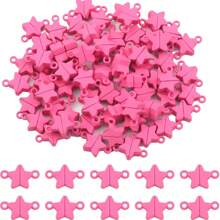 20pcs Magnetic Alloy Heart Shaped Keychains, Couple Set, Romantic Valentine's Day Small Gift, Key And Bag Charm - Star Magnetic Buckle - View 13