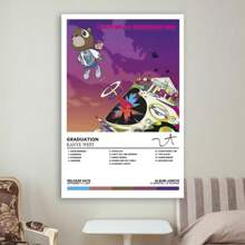 Framed BAVIEN  Poster Graduation Album Cover Posters Rap Music Poster Wall Art Room Decor Print Canvas Posters For Room Aesthetic