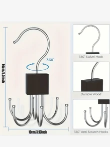 1 Piece Metal Belt Hanger, Multi-Functional Belt Organizer, Space-Saving Design, Suitable For Stylish Wardrobe Organization