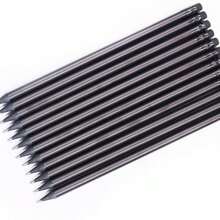 10 件装木质黑色 HB、2B 定制高级酒店、会议和广告礼品铅笔带橡皮擦、书写和绘图文具返校