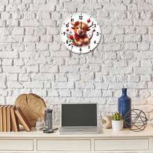 Wedding Highland Cow, Rustic Wall Clock, Bedroom Decor, Easter Decorations For Home, Gifts For Wife