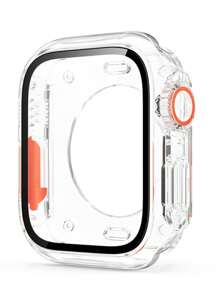 Tempered Glass Screen Protector Cover Compatible With Apple Watch Series 10/9/8/7/6/5/4/SE 42mm 40mm 41mm 44mm 45mm 46mm, 9H Hardness Anti-Scratch Full Coverage, Bubble-Free Installation Case Compatible With Apple Watch