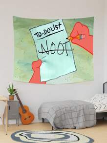 1 件待办事项清单 Bool Flag 趣味挂毯 涤纶时尚壁毯 适合大学宿舍客厅家居装饰美学艺术挂毯 理想节日礼物