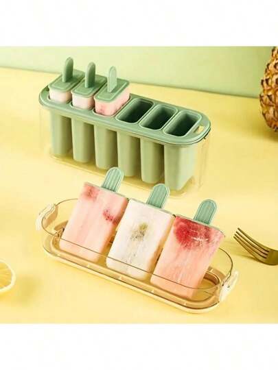 3件套全新创意冰淇淋模具，DIY冰棒制作器，便携式密封冰棒模具，节日理想礼物