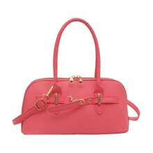 1pc Mode Vrouwen Tas Leren Handtas Vintage Casual Schoudertas Voor Dames Designer Zakelijke Stijl Vrouwelijke Top-Handvat Tassen Solide Eenvoud Wilde Afspraak Shell Tas Hoge Kwaliteit Vrouwen Koerierstas Om Te Werken Winkelen Pendelen Daten Wit Zwart Roze Zilver Groen Khaki