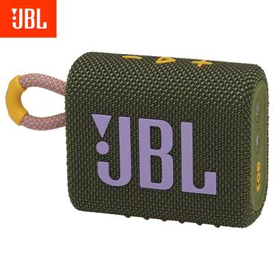  JBL Go 3 - Mini caixa de som Bluetooth portátil, áudio potente e graves potentes, IP67 à prova d'água e poeira, 5 horas de reprodução, caixa de som para casa, atividades ao ar livre e viagens
