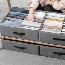 1PC Closet Storage And Storage System - Multi Grid Storage Box, Double Row Storage, Suitable For Storing Underwear, Underwear, Socks, Shirts, Sweaters, Pants, Etc. In Cloakrooms And Bedrooms