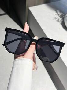 1 para okularów przeciwsłonecznych unisex, duża ramka geometryczna, styl casualowy, modne, odpowiednie na wakacje, jazdę samochodem, styl sportowy, podróże, plażę, ulicę, wędkowanie, ochronę przed promieniowaniem UV, sporty, zajęcia na świeżym powietrzu, golf, jazdę samochodem, stroje festiwalowe, stroje na świeżym powietrzu, wędrówki, stroje uliczne, imprezę, ochronę przed słońcem