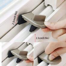 1pc Aluminum Alloy Sliding Door & Window Lock, With Anti-Pinch, Anti-Theft, Anti-Falling Functions And Lock